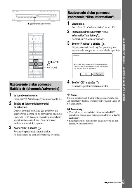 Sony DAR-X1R - DAR-X1R Istruzioni per l'uso Slovacco