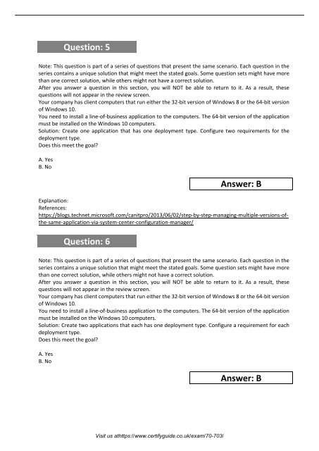 70-703 Exam Dumps 2018