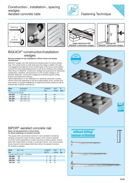 A C 2 x screw ÃÂ  B - BiERBACH GmbH & Co. KG Befestigungstechnik