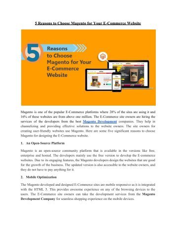 5 Reasons to build your eCommerce Website with Magento.docx