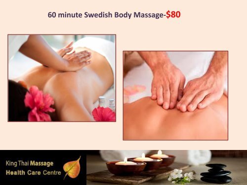 Specially Designed Swedish Massage Toronto Packages - King Thai Massage