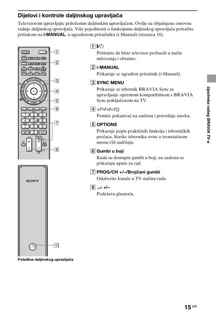 Sony KDL-40NX725 - KDL-40NX725 Consignes d&rsquo;utilisation Croate