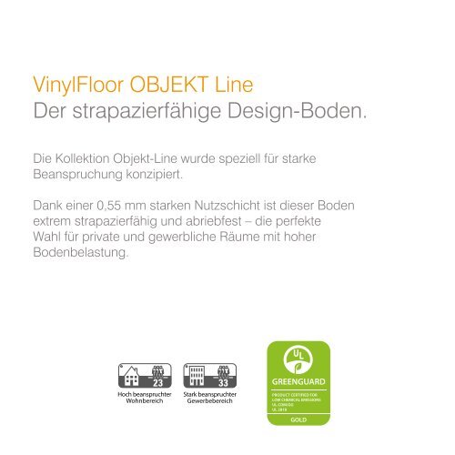 dwb Produktinformation Corpet VinylBoden OBJEKT Line Sortiment