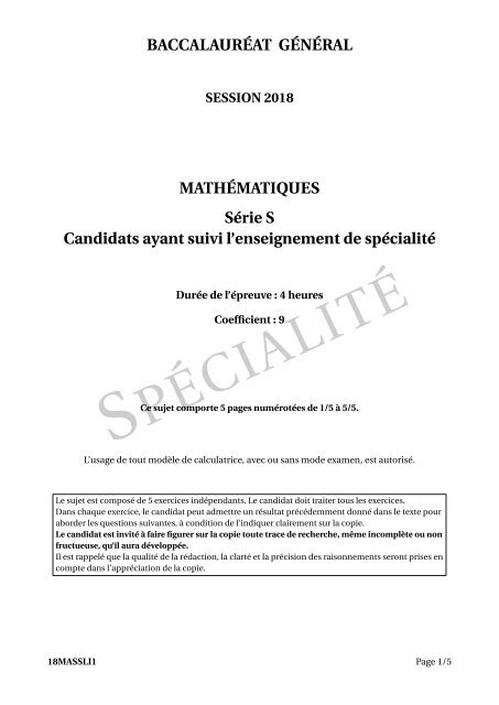 Bac-S-Liban-2018-Sujet-Maths-Specialite