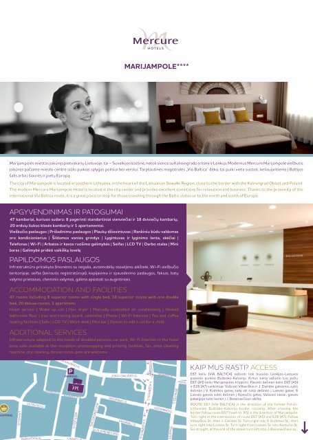 Mercure Marijampole factsheet