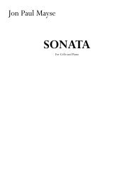 Sonata for Cello and Piano