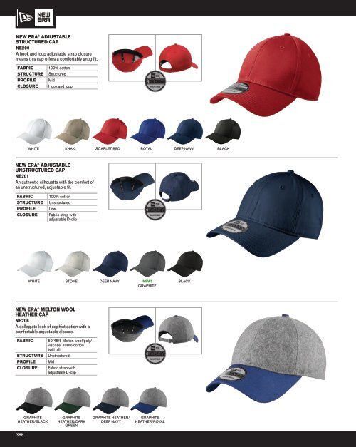 Apparel, Bags & Caps