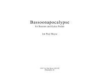 Mayse, Jon Bassoonapocalypse Score