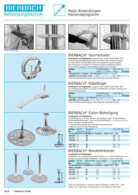 Neu - BiERBACH GmbH & Co. KG Befestigungstechnik