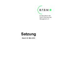 Satzung - BFBM