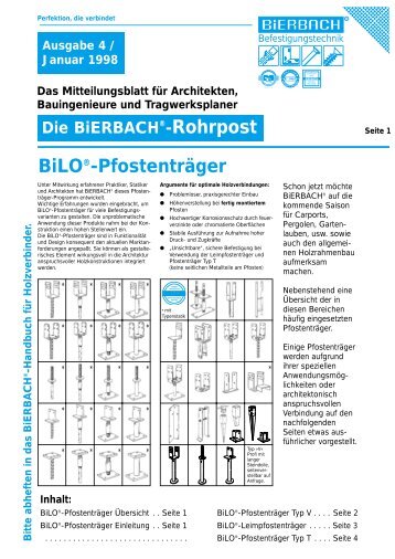 BiLO - BiERBACH GmbH & Co. KG Befestigungstechnik