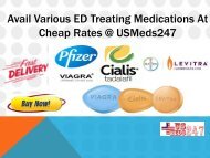 Get ED Medications In Your Budget @ USMeds247