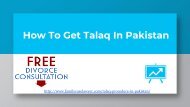 What Is Talaq Procedure In Pakistan