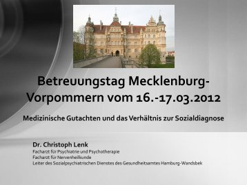 Dr. Christoph Lenk - Betreuungsverein Miteinander eV