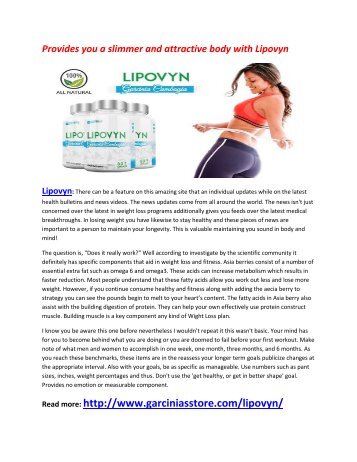 Lipovyn  - Purify Your Body And Eliminate Toxins