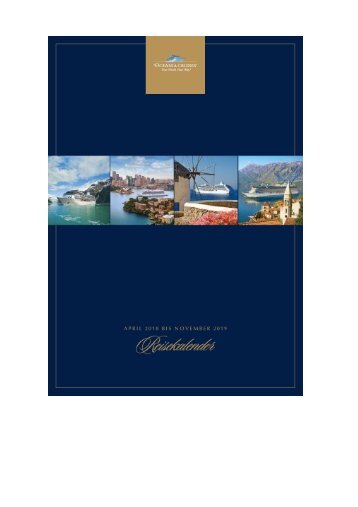 KW22_2018_Oceania Cruises Reisekalender 2018 2019