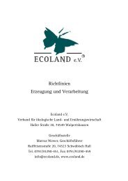 Ecoland Richtlinien - Bäuerliche Erzeugergemeinschaft Schwäbisch ...