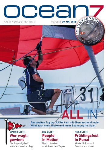 Alpe Adria Sailing Week 2018 – Tag 3, 30.5.