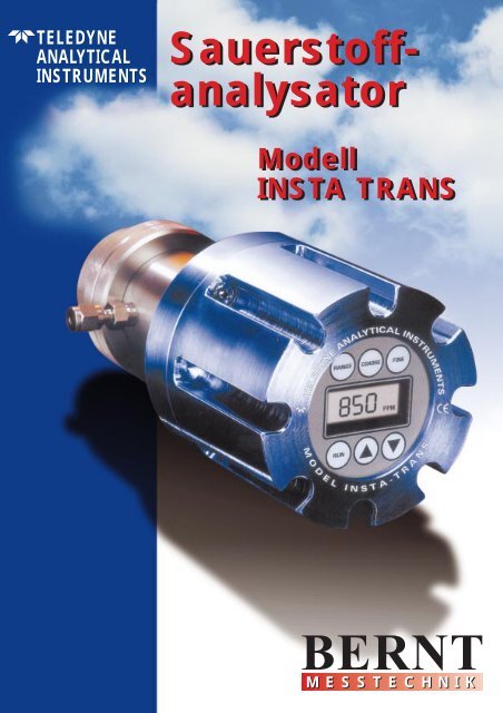 Sauerstoffanalysator INSTA TRANS - Bernt GmbH