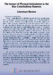 Dissertation Literature Review Sample