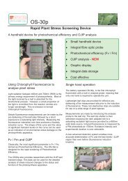 Rapid Plant Stress Screening Device - Technochrom