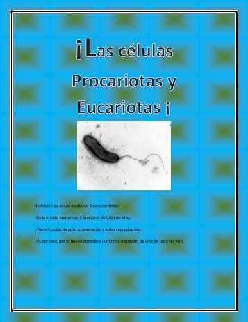 Las células Procariotas y Eucariotas ARTURO