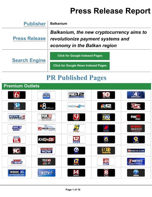 Balkanium media coverage 