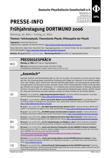 Kompakte Programmübersicht der Dortmunder Tagung (PDF)