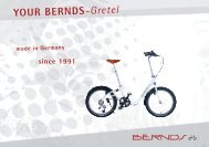 Specification and folding instructions - BERNDS