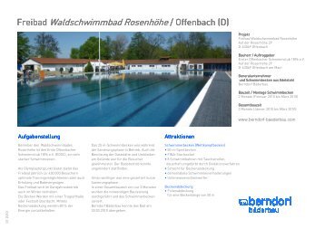 Freibad Waldschwimmbad Rosenh Waldschwimmbad Rosenhöhe ...