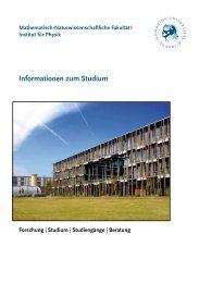 Informationen zum Studium - Institut für Physik - Humboldt ...