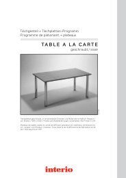 TABLE A LA CARTE