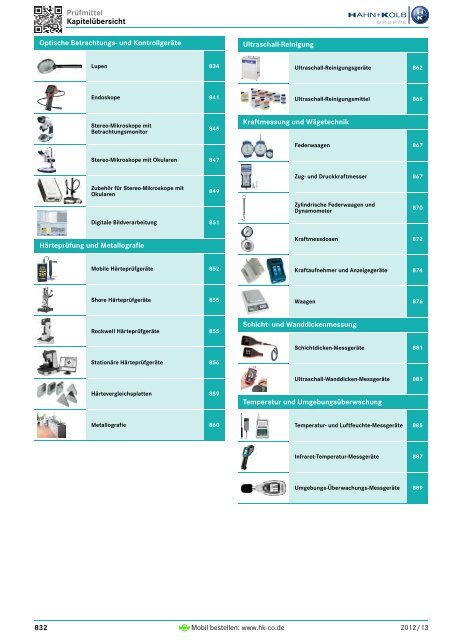 HAHN+KOLB-Werkzeugkatalog 2012/13 – Prüfmittel