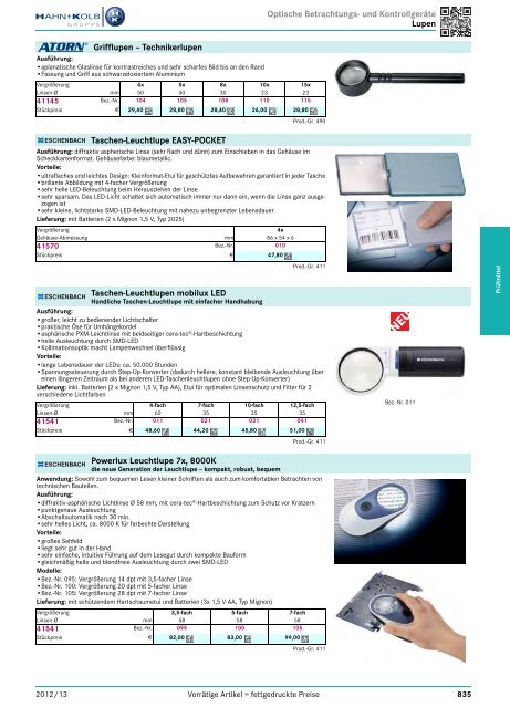 HAHN+KOLB-Werkzeugkatalog 2012/13 – Prüfmittel