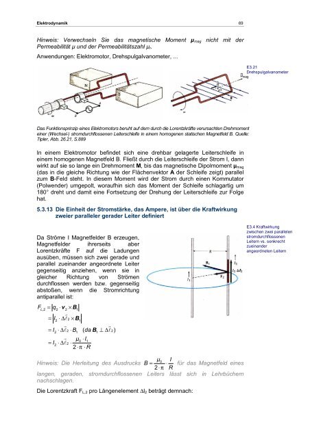 Elektrodynamik und Optik - Fachbereich Physik der Universität ...