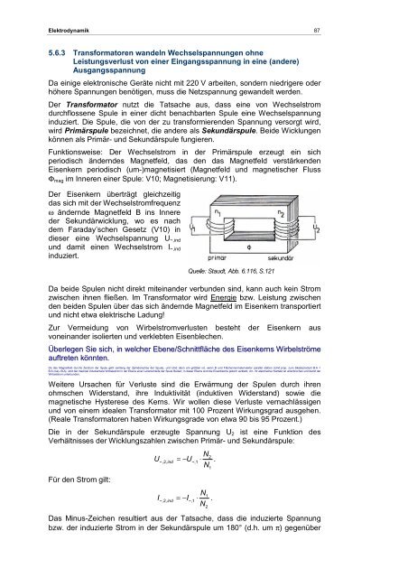 Elektrodynamik und Optik - Fachbereich Physik der Universität ...