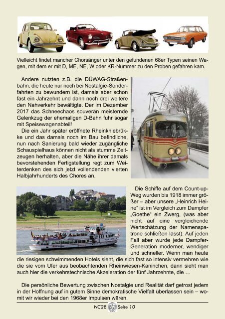 NeueChorszene 28  - Ausgabe 1/2018