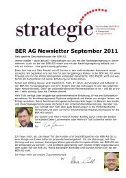 BER AG Newsletter September 2011