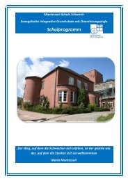 Pädagogisches Schulkonzept der Montessori-Schule Schwerin