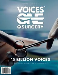 5 Billion Voices - Voices of One Surgery - Issue 1: June 2018