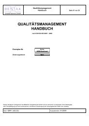 QUALITÄTSMANAGEMENT HANDBUCH