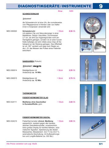 Diagnostikgeräte / Instrumente (PDF, 2,82 MB - medi-spezial