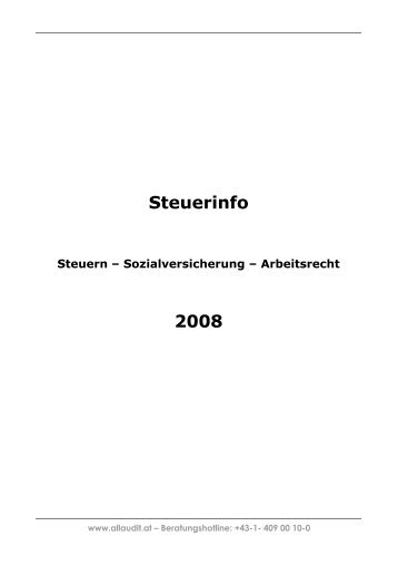 Steuerinfo - ALLAUDIT - Wirtschaftsprüfungs- und ...