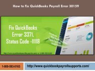 Fix QuickBooks Payroll Error 30159 Call 1-800-593-0163 
