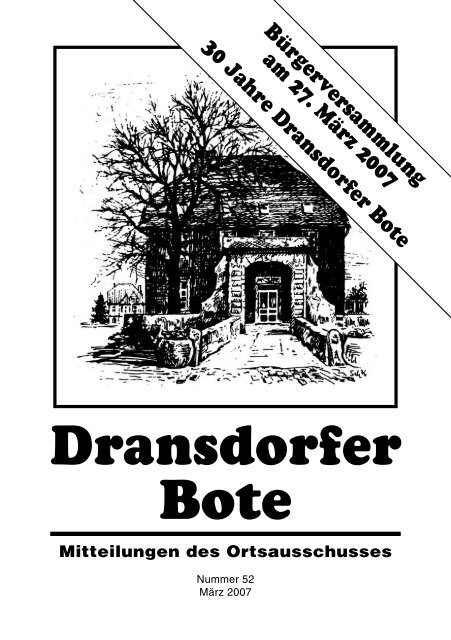 Dransdorfer Bote - Ortsausschuss Bonn-Dransdorf