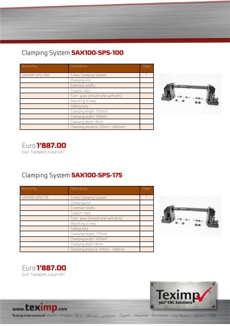 5AX Clamping System