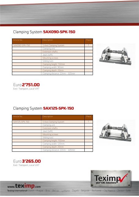 5AX Clamping System