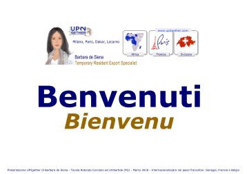 UP2gether le opportunità in Senegal 14-15marz18 Umbria