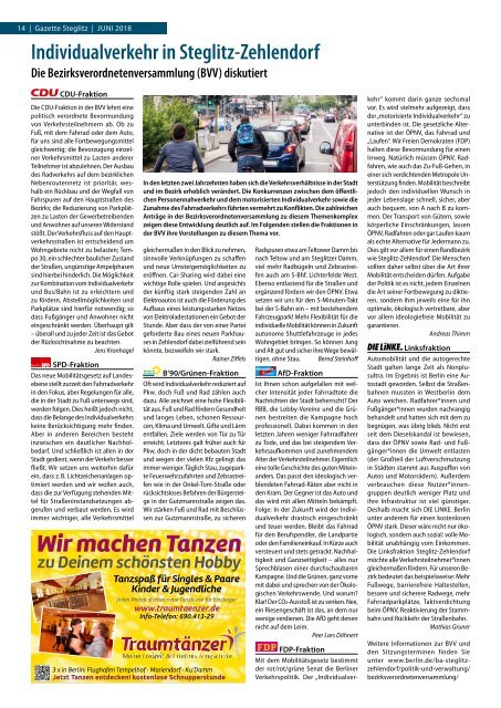 Gazette Steglitz Juni 2018