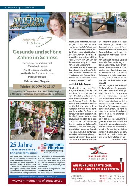 Gazette Steglitz Juni 2018